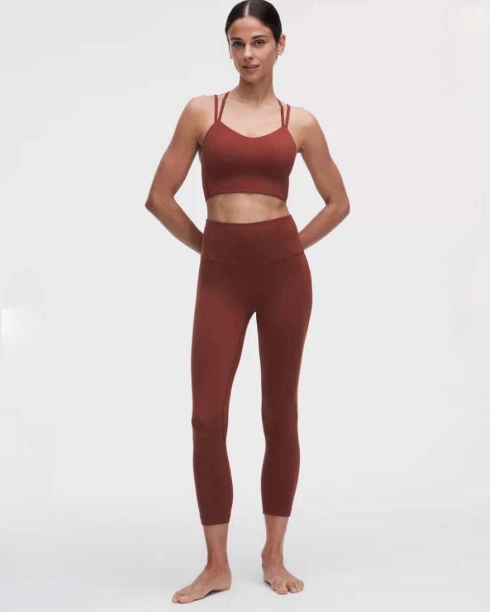 Lululemon Align No Line HR Pant 28” & Like a Cloud Longline Bra Set Size 12 Sequ